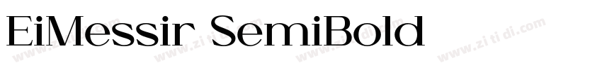 EiMessir SemiBold字体转换